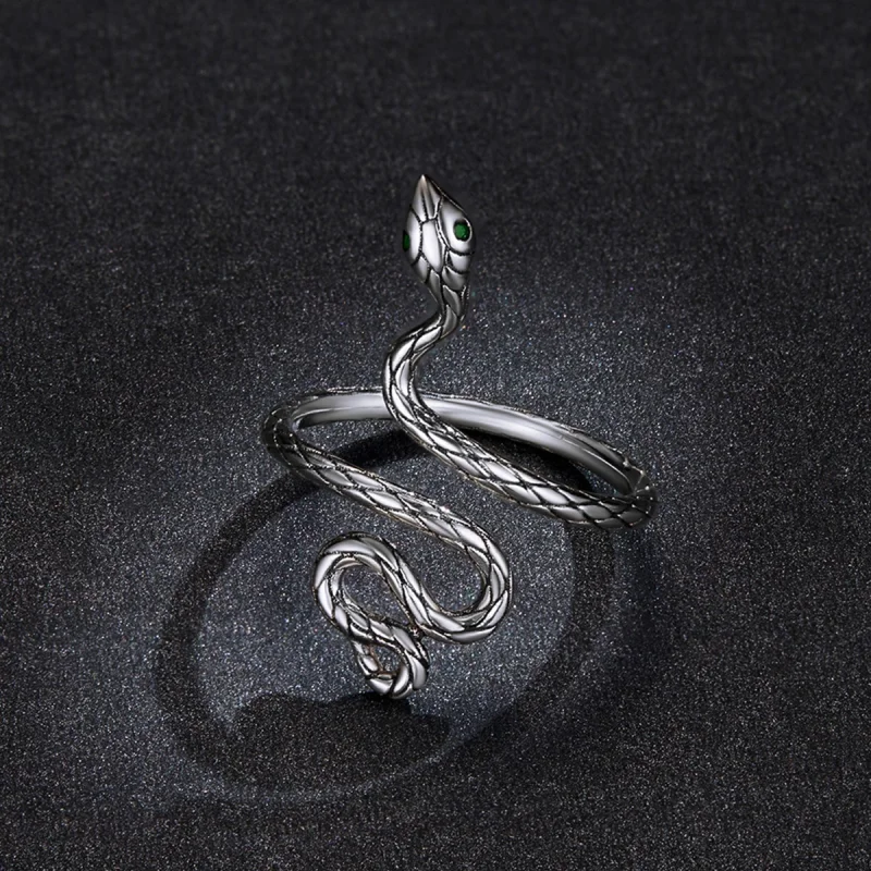 (Bild für) PANDORA Stil Silber Schlangen Offener Ring - BSR199 - Ansicht 5