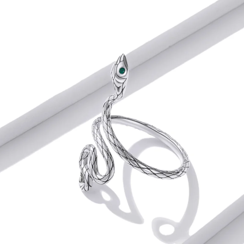 (Bild für) PANDORA Stil Silber Schlangen Offener Ring - BSR199 - Ansicht 9