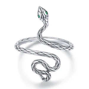 (Bild für) PANDORA Stil Silber Schlangen Offener Ring - BSR199