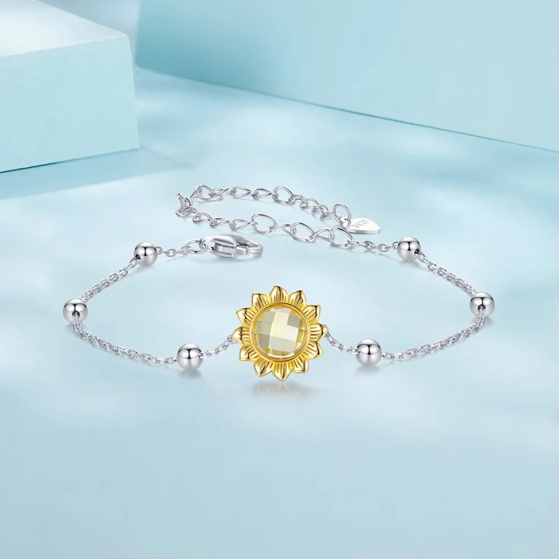 (Bild für) PANDORA Stil Sonnenblumen-Armband - SCB282 - Ansicht 4