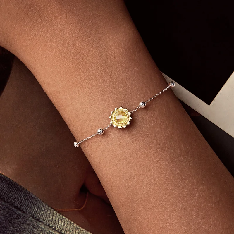 (Bild für) PANDORA Stil Sonnenblumen-Armband - SCB282 - Ansicht 5