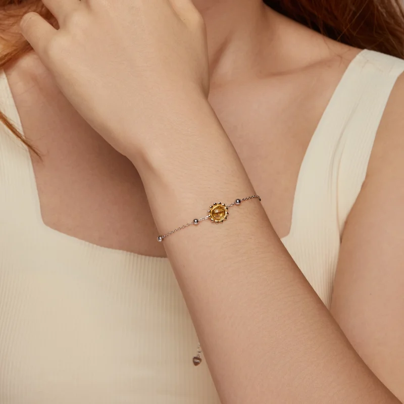 (Bild für) PANDORA Stil Sonnenblumen-Armband - SCB282 - Ansicht 10