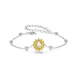 (Bild für) PANDORA Stil Sonnenblumen-Armband - SCB282