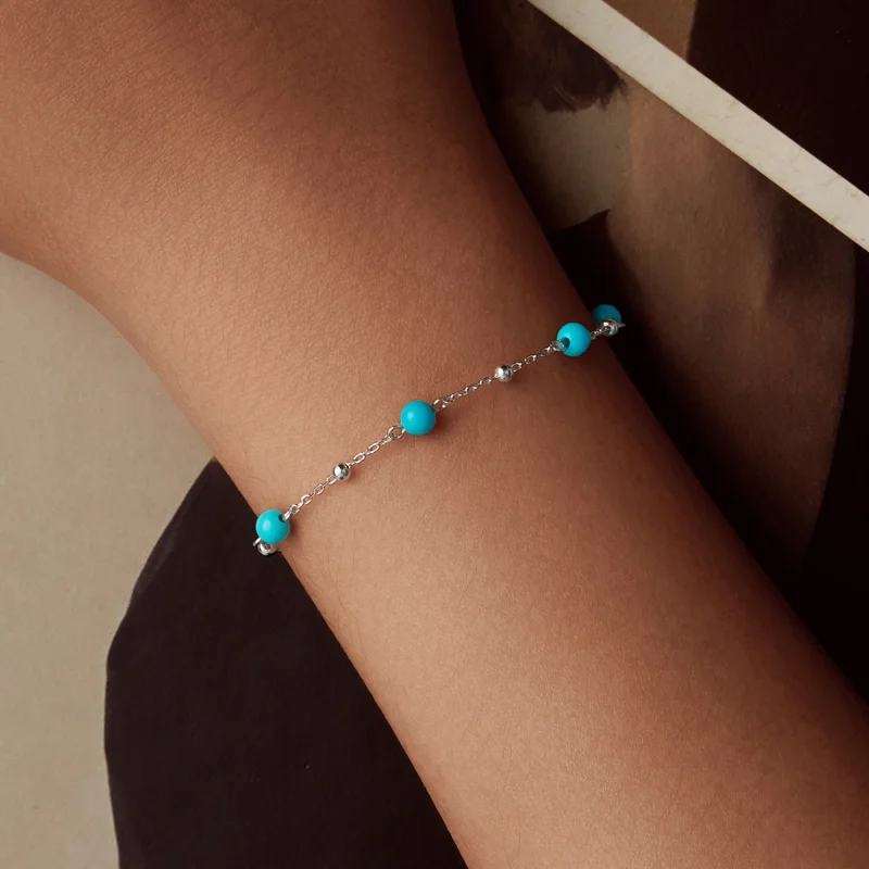 (Bild für) PANDORA Stil Türkis Armband - BSB197 - Ansicht 6
