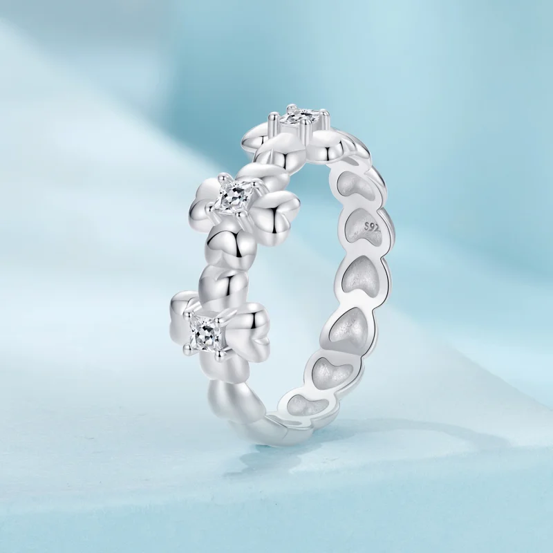 (Bild für) PANDORA Stil Vierblättriges Kleeblatt Ring - SCR1045 - Ansicht 2