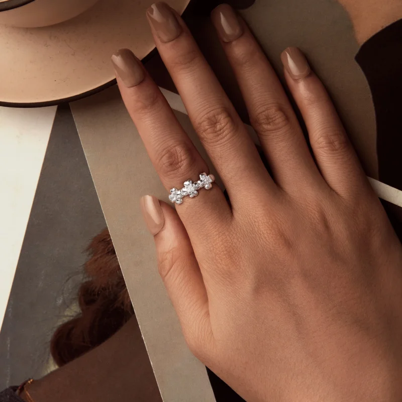 (Bild für) PANDORA Stil Vierblättriges Kleeblatt Ring - SCR1045 - Ansicht 4
