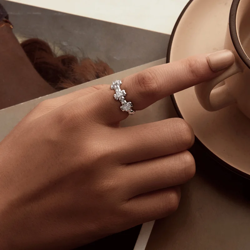 (Bild für) PANDORA Stil Vierblättriges Kleeblatt Ring - SCR1045 - Ansicht 5