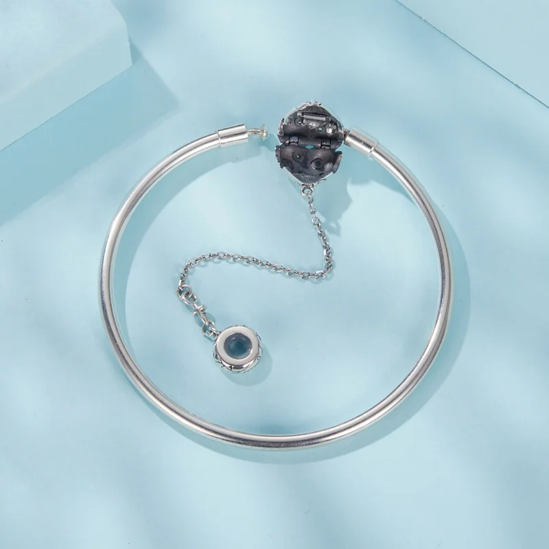 (Bild für) PANDORA Stil Vintage Herz Armbandreif - SCB287 - Ansicht 4