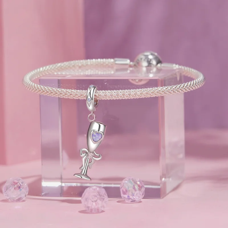 (Bild für) PANDORA Stil Vintage Kelch-Anhänger - SCC2889 - Ansicht 3