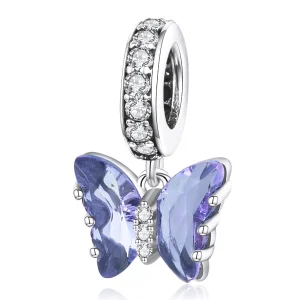 (Bild für) PANDORA Stil Violetter Schmetterling Anhänger - BSC423-VT