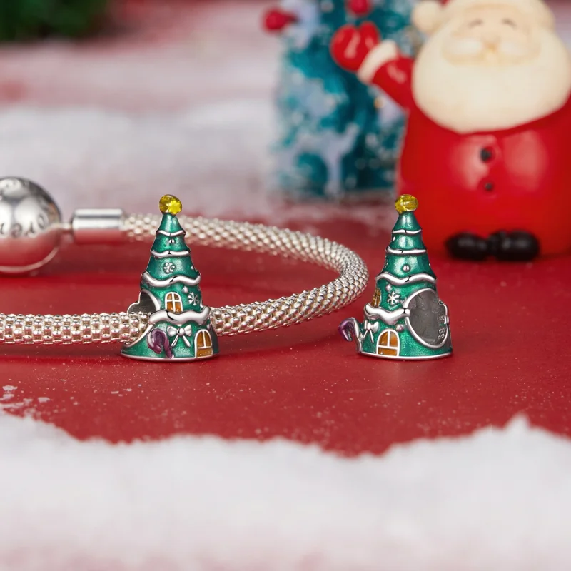 (Bild für) PANDORA Stil Weihnachtsbaumhaus Perlen - SCC2916 - Ansicht 4