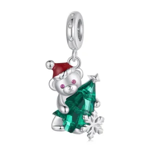 (Bild für) PANDORA Stil Weihnachtsbär-Anhänger - BSC1065