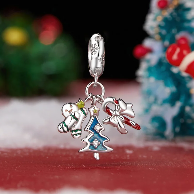 (Bild für) PANDORA Stil Weihnachtsfreude Anhänger - SCC2914 - Ansicht 2