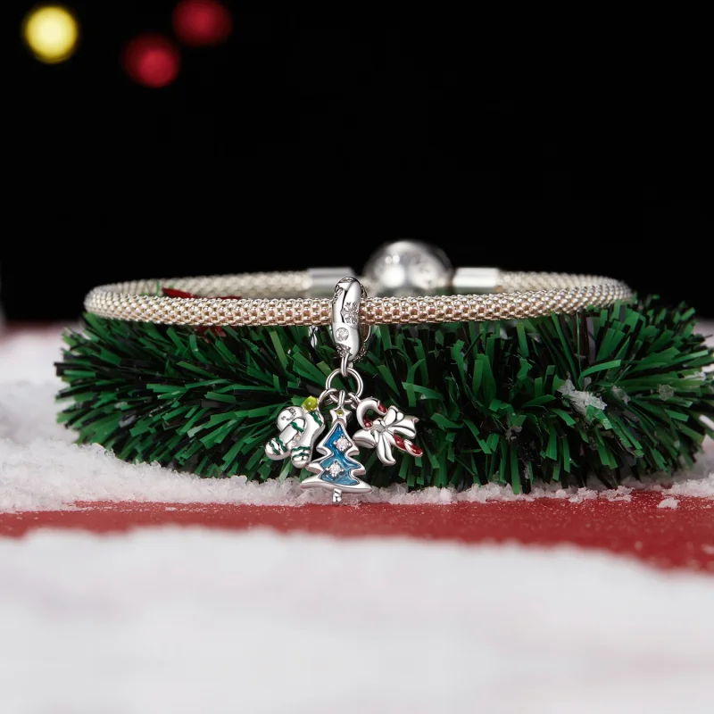 (Bild für) PANDORA Stil Weihnachtsfreude Anhänger - SCC2914 - Ansicht 3