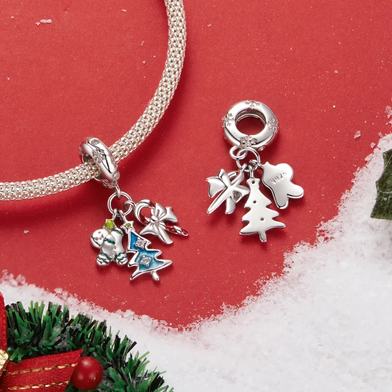 (Bild für) PANDORA Stil Weihnachtsfreude Anhänger - SCC2914 - Ansicht 4