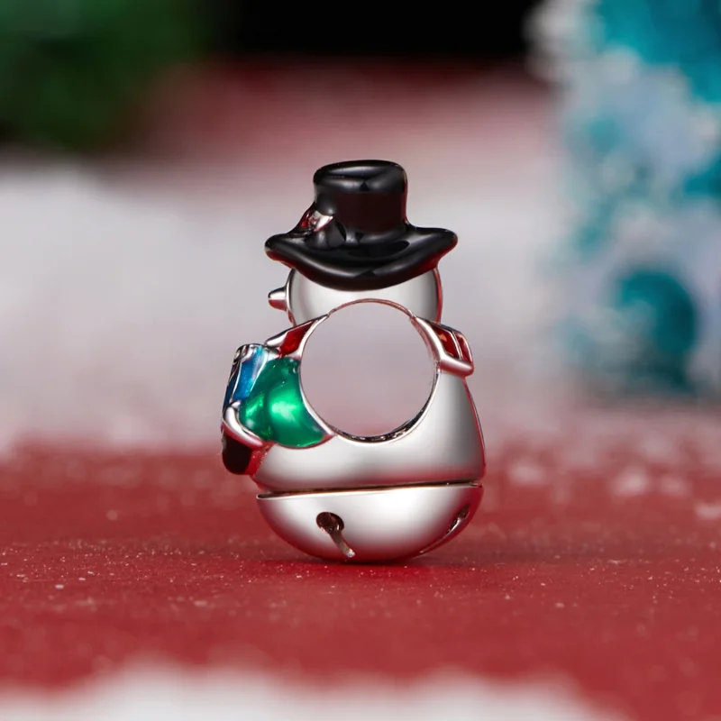(Bild für) PANDORA Stil Weihnachtsglocke Schneemann Perlen - SCC2913 - Ansicht 3