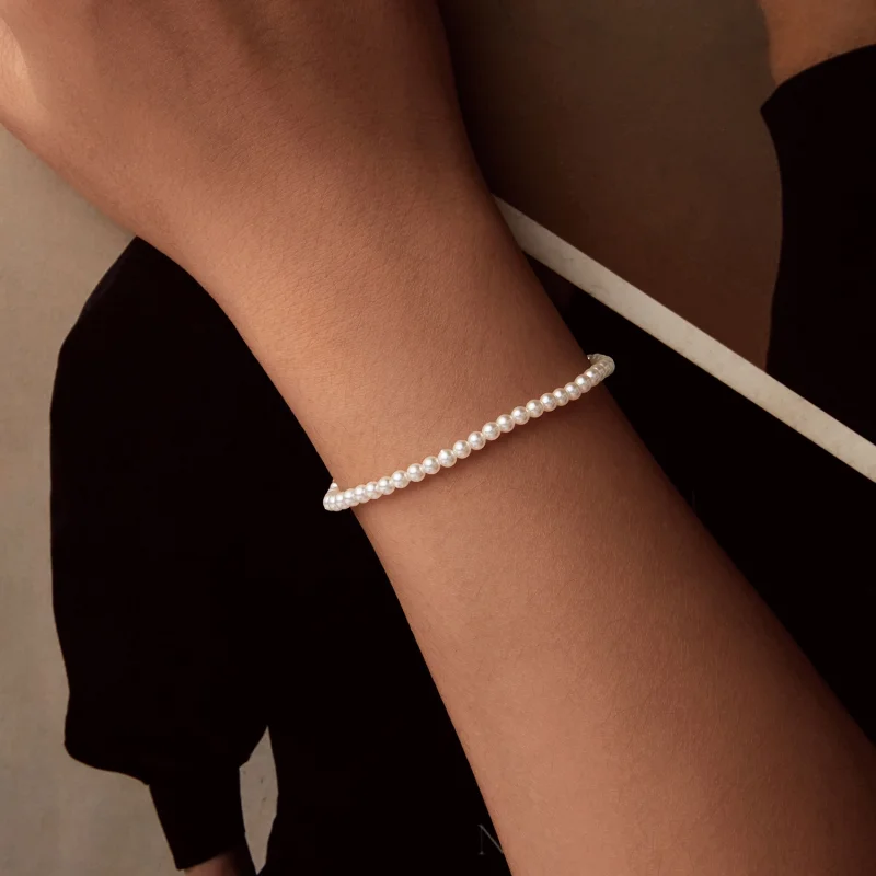 (Bild für) PANDORA Style Australische Weiße Perlenarmband - SCB280 - Ansicht 5