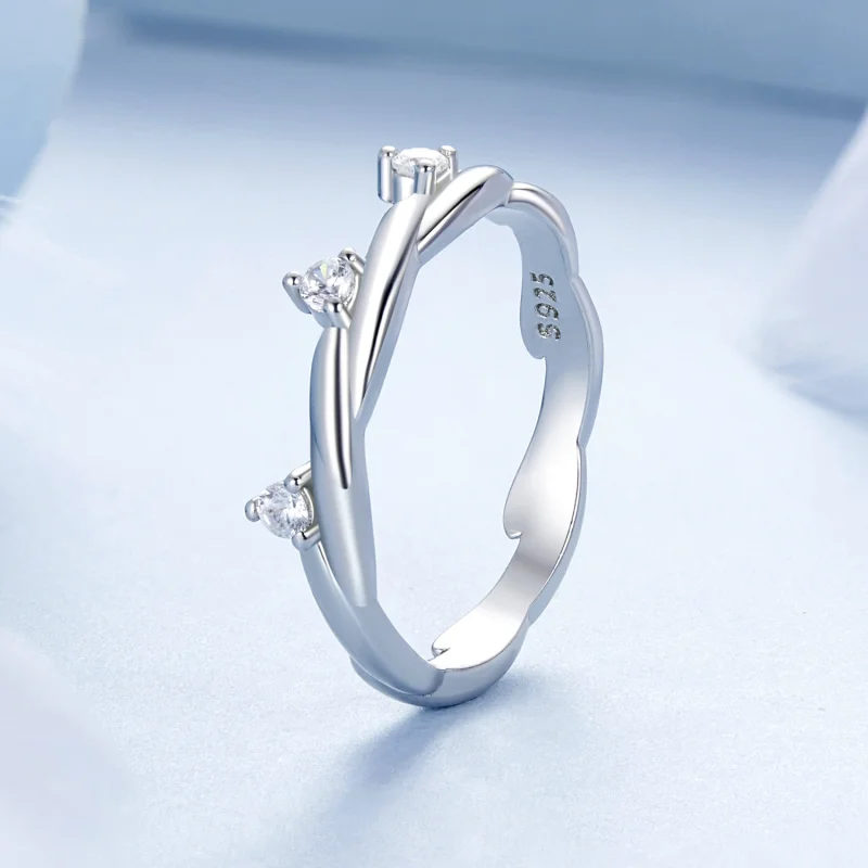 (Bild für) PANDORA Style Einfacher Knopf-Seilring - BSR586 - Ansicht 2