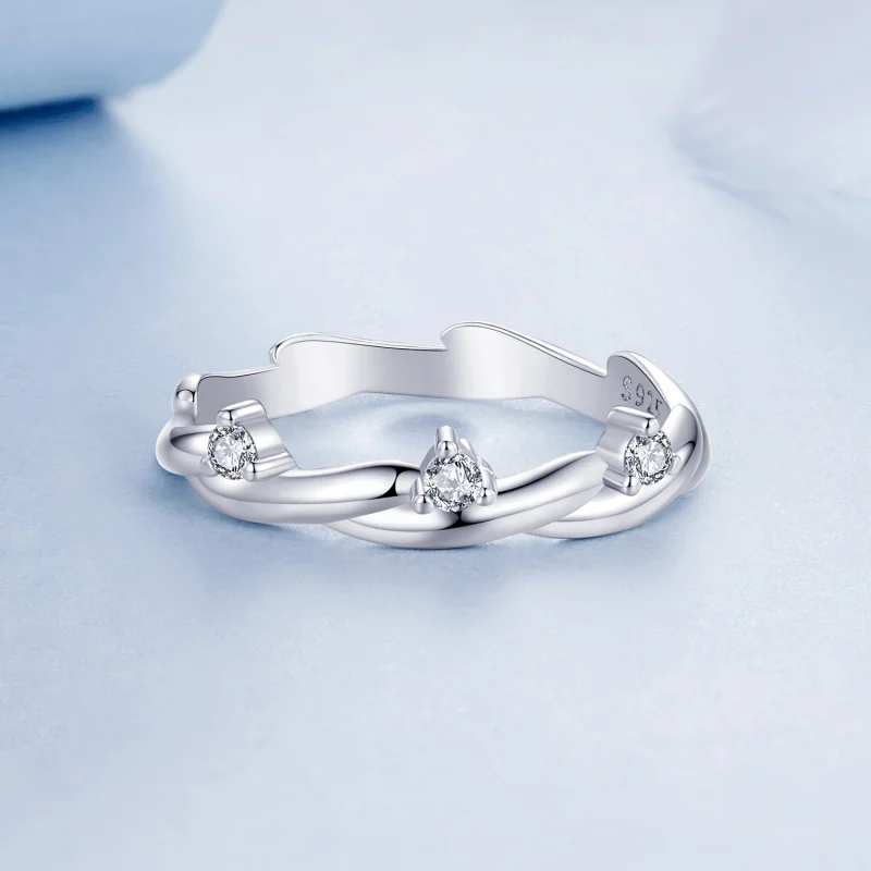 (Bild für) PANDORA Style Einfacher Knopf-Seilring - BSR586 - Ansicht 4