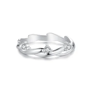 (Bild für) PANDORA Style Einfacher Knopf-Seilring - BSR586