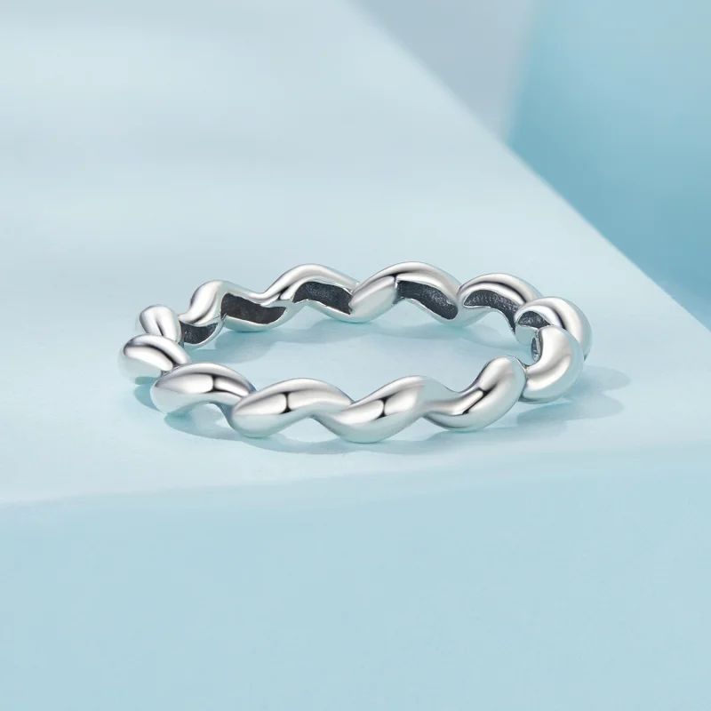(Bild für) PANDORA Style Gedrehter Metallring - SCR1047 - Ansicht 3
