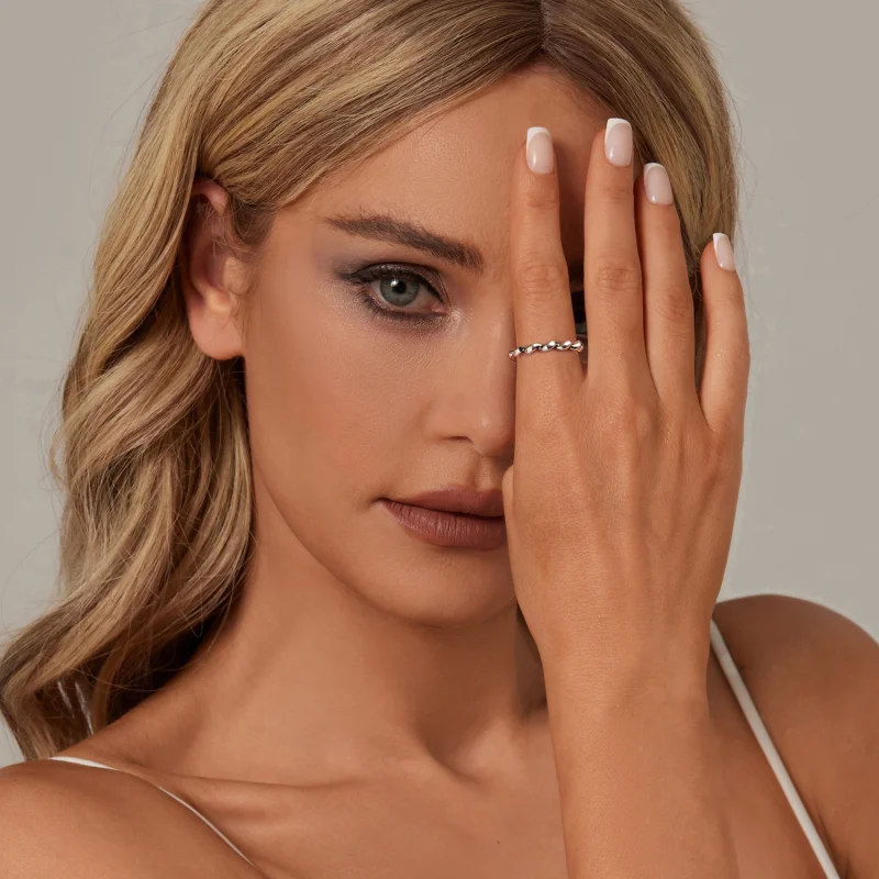 (Bild für) PANDORA Style Gedrehter Metallring - SCR1047 - Ansicht 7