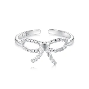(Bild für) PANDORA Style Geflochtene Schleife Offener Ring - BSR583-E