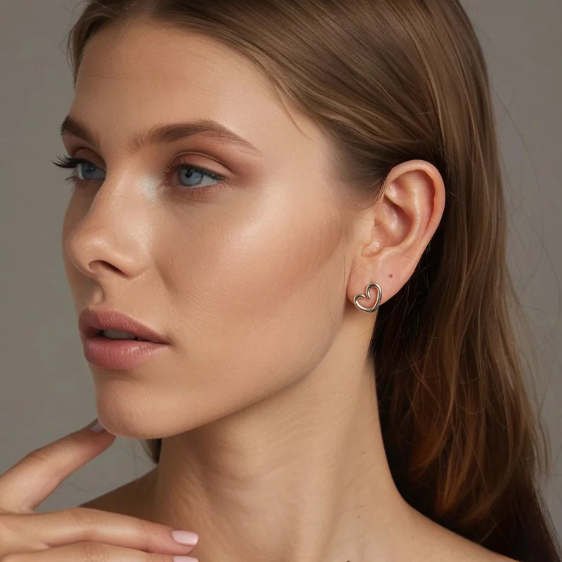 (Bild für) PANDORA Style Herz Ohrringe - SCE1769 - Ansicht 7