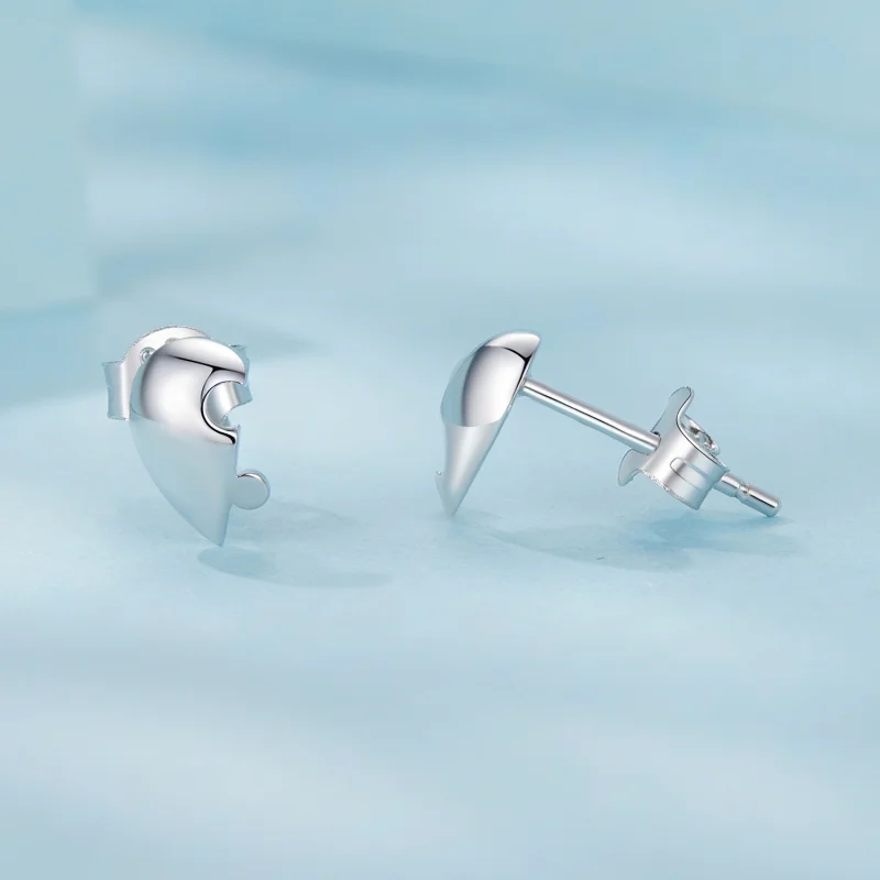 (Bild für) PANDORA Style Herz-Puzzle-Ohrringe - SCE1770 - Ansicht 4