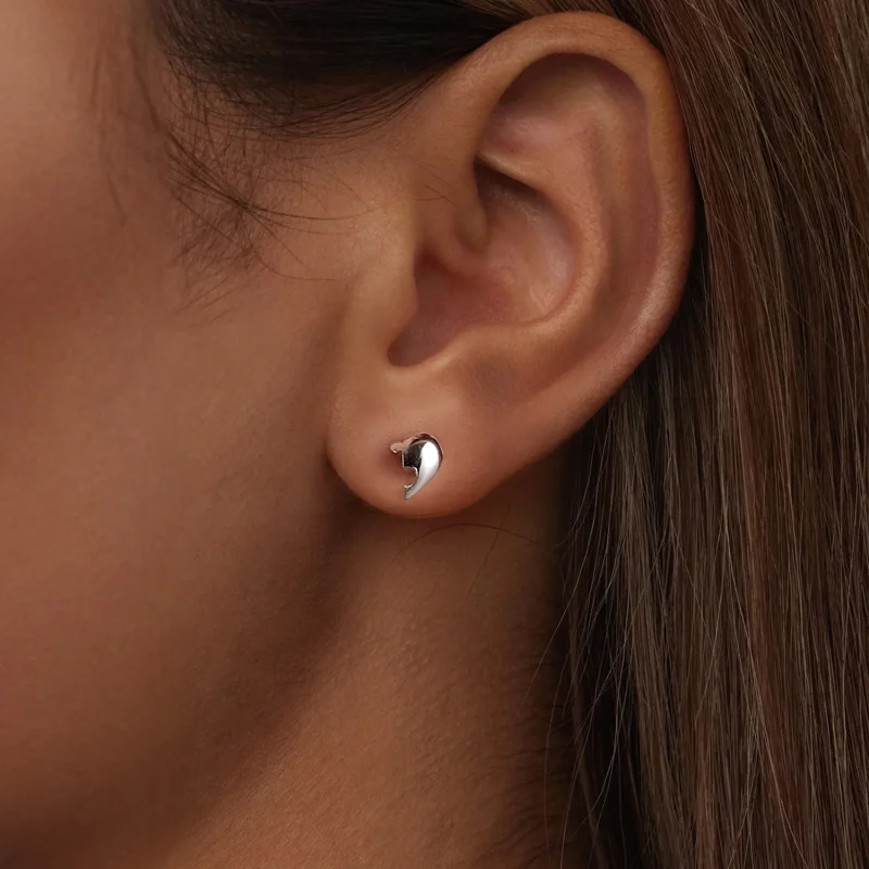 (Bild für) PANDORA Style Herz-Puzzle-Ohrringe - SCE1770 - Ansicht 6