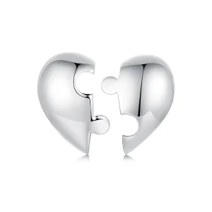 (Bild für) PANDORA Style Herz-Puzzle-Ohrringe - SCE1770