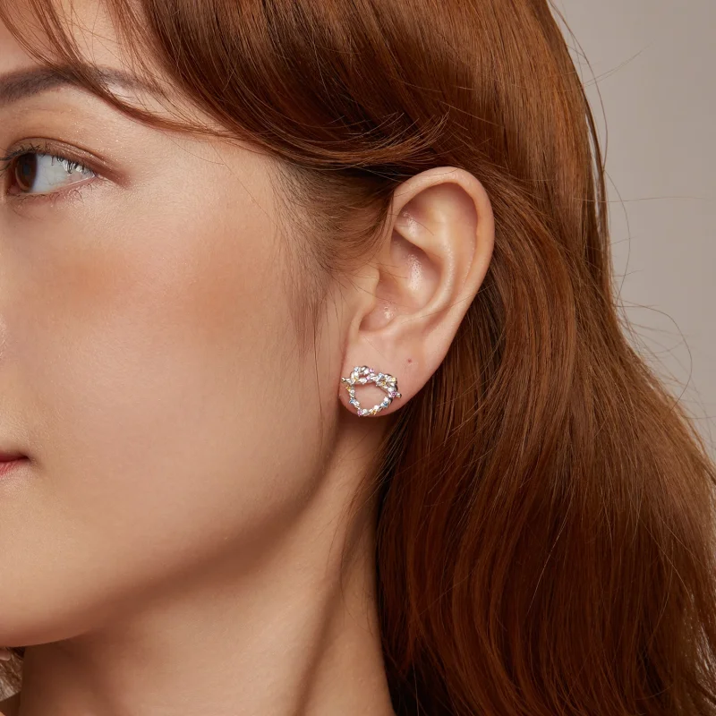 (Bild für) PANDORA Style Herz-Twist-Ohrringe - SCE1776 - Ansicht 9
