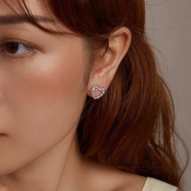 (Bild für) PANDORA Style Herz-Twist-Ohrringe - SCE1776 - Ansicht 10