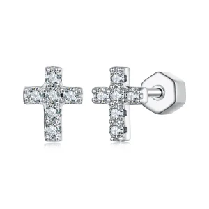 (Bild für) PANDORA Style Kreuz-Ohrringe (ein Zertifikat) - MSE070