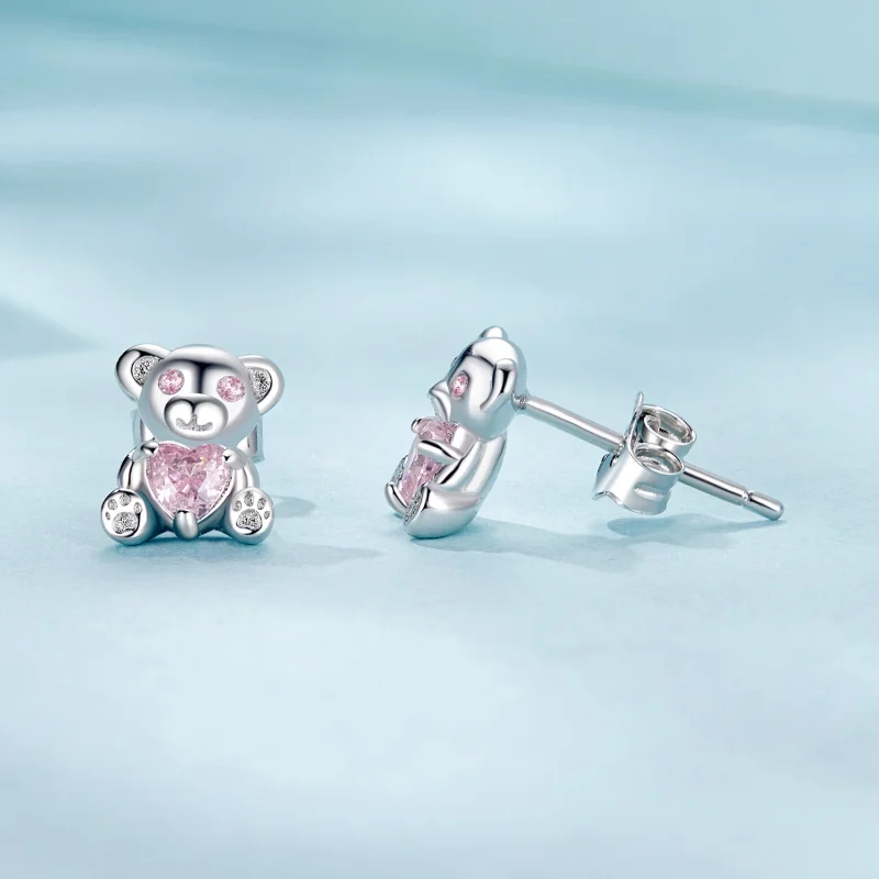 (Bild für) PANDORA Style Love Bear Ohrringe - SCE1774 - Ansicht 4