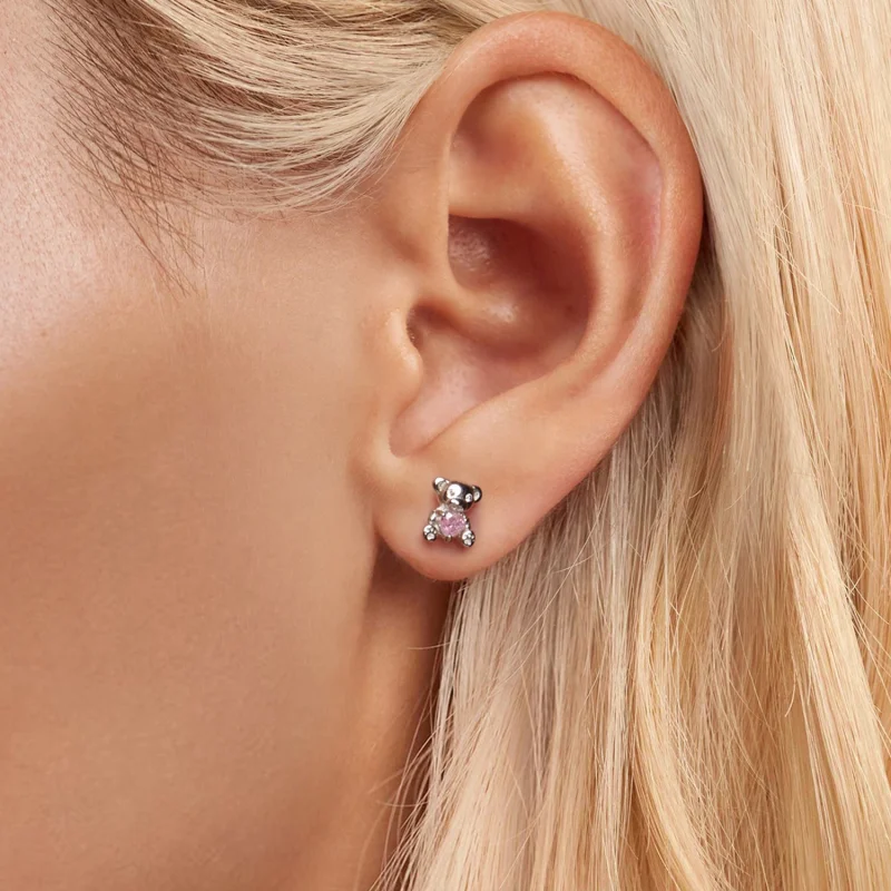 (Bild für) PANDORA Style Love Bear Ohrringe - SCE1774 - Ansicht 5