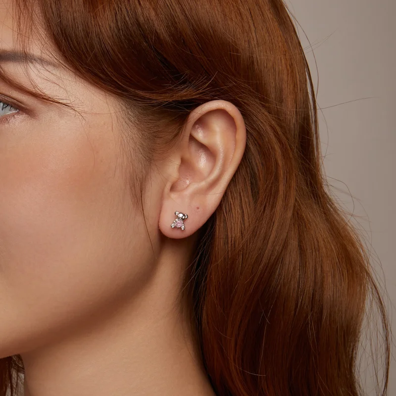 (Bild für) PANDORA Style Love Bear Ohrringe - SCE1774 - Ansicht 9