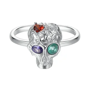 (Bild für) PANDORA Style Schädel offener Ring - BSR607-E