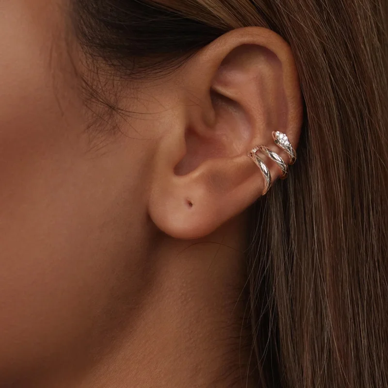 (Bild für) PANDORA Style Schlangen-Ohrklemme - SCE1779 - Ansicht 6