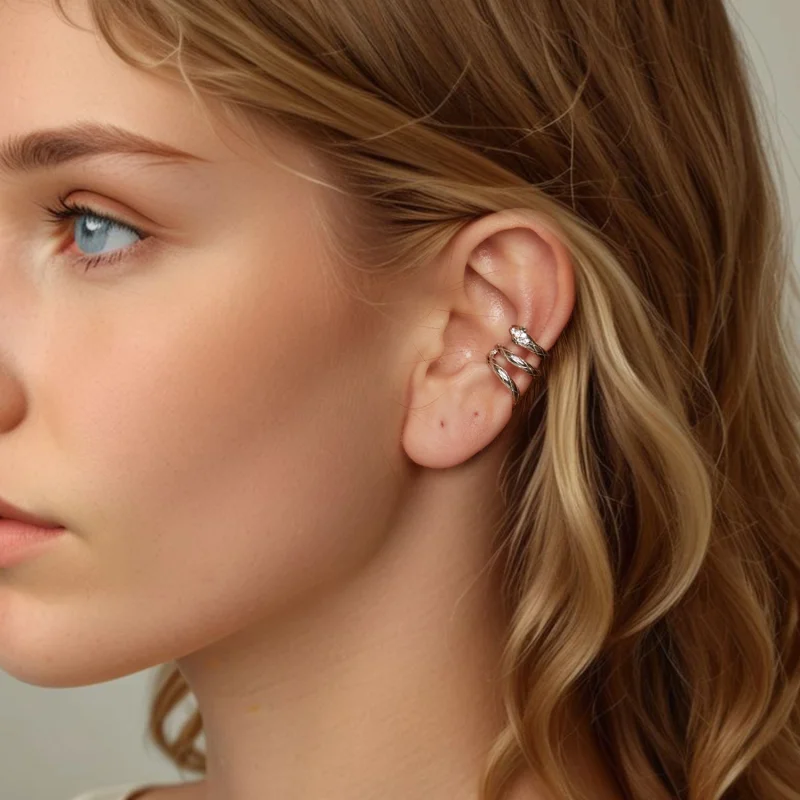 (Bild für) PANDORA Style Schlangen-Ohrklemme - SCE1779 - Ansicht 7
