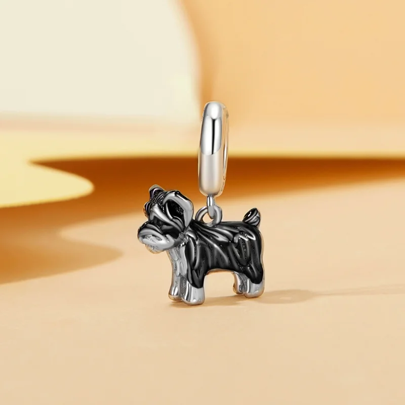 (Bild für) PANDORA Style Schnauzer Anhänger - SCC2835 - Ansicht 2