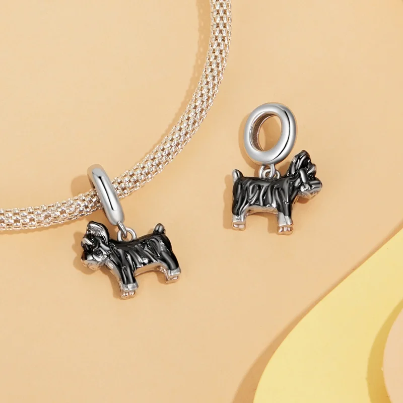 (Bild für) PANDORA Style Schnauzer Anhänger - SCC2835 - Ansicht 4