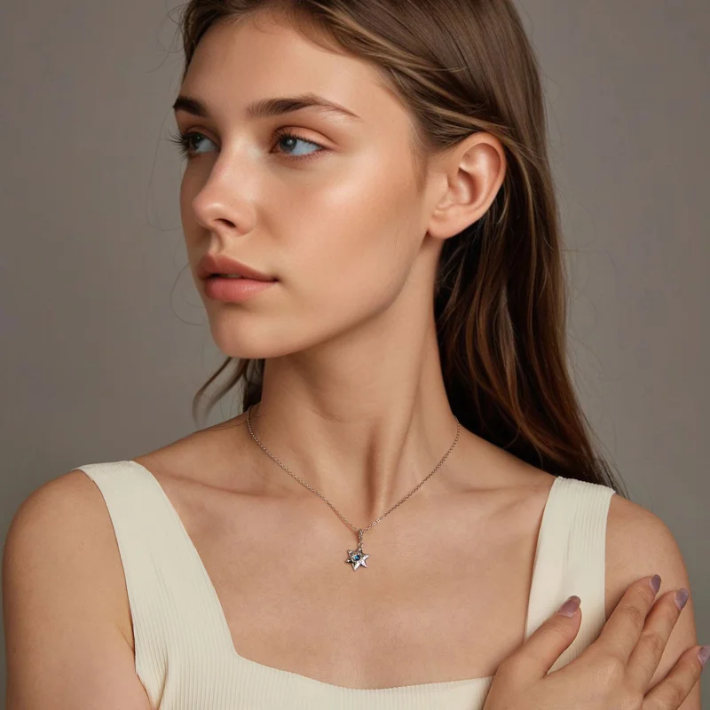 (Bild für) PANDORA Style Starburst Dämonenauge Halskette - BSN397 - Ansicht 5