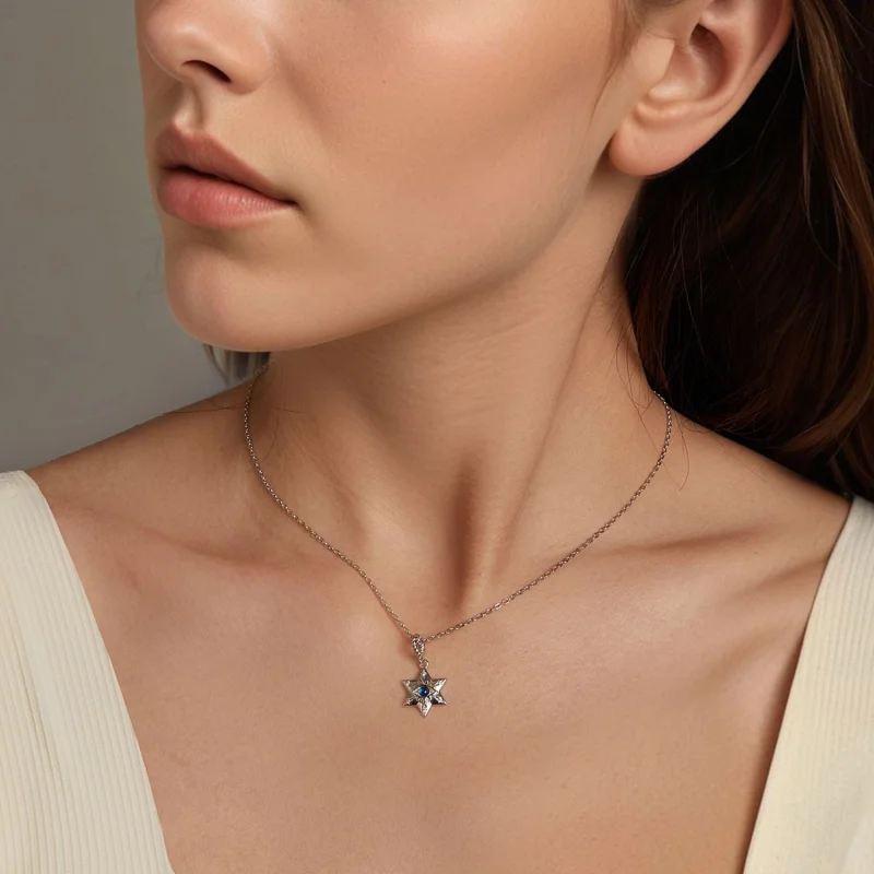 (Bild für) PANDORA Style Starburst Dämonenauge Halskette - BSN397 - Ansicht 6
