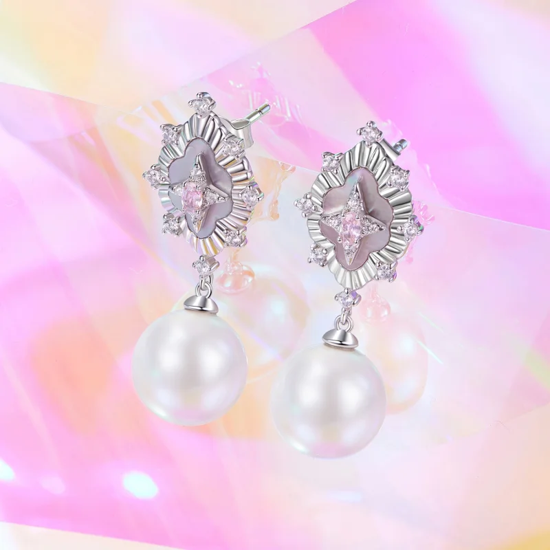 (Bild für) PANDORA Style Starlight pink Ohrringe - YIE246 - Ansicht 2
