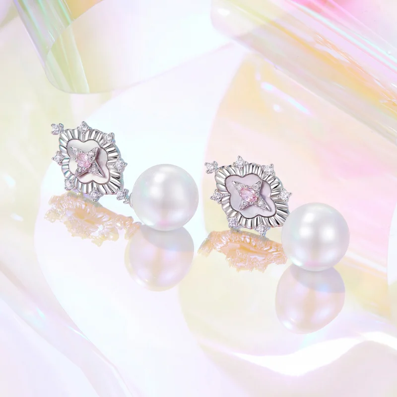 (Bild für) PANDORA Style Starlight pink Ohrringe - YIE246 - Ansicht 3