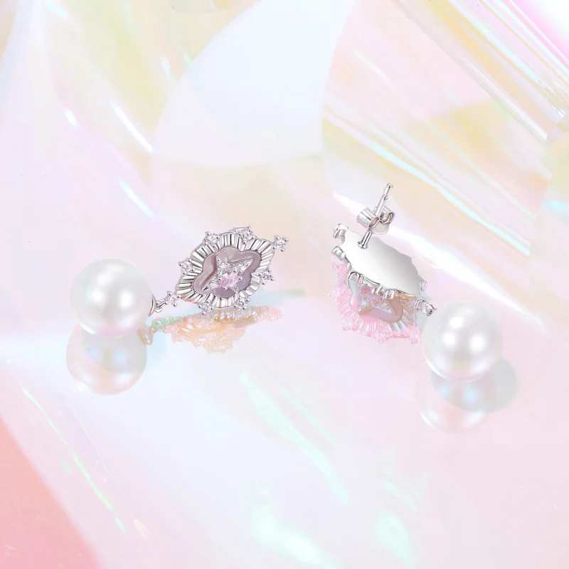 (Bild für) PANDORA Style Starlight pink Ohrringe - YIE246 - Ansicht 4