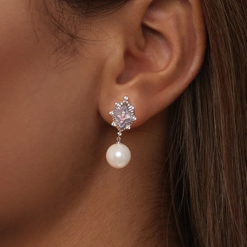 (Bild für) PANDORA Style Starlight pink Ohrringe - YIE246 - Ansicht 6