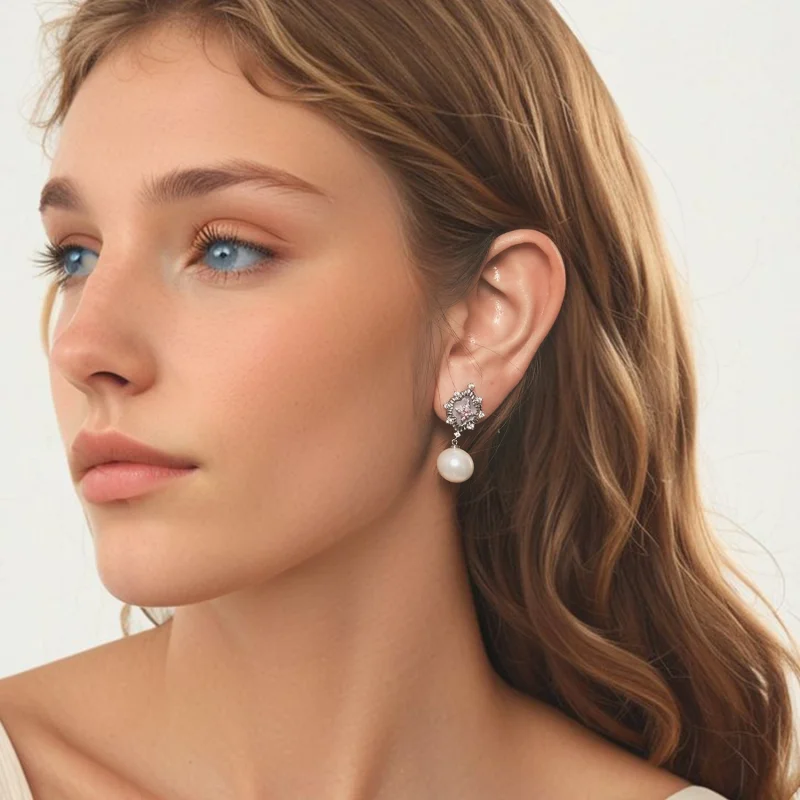 (Bild für) PANDORA Style Starlight pink Ohrringe - YIE246 - Ansicht 7
