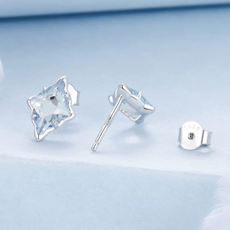 (Bild für) PANDORA Style Stern Ohrringe - BSE1050 - Ansicht 2